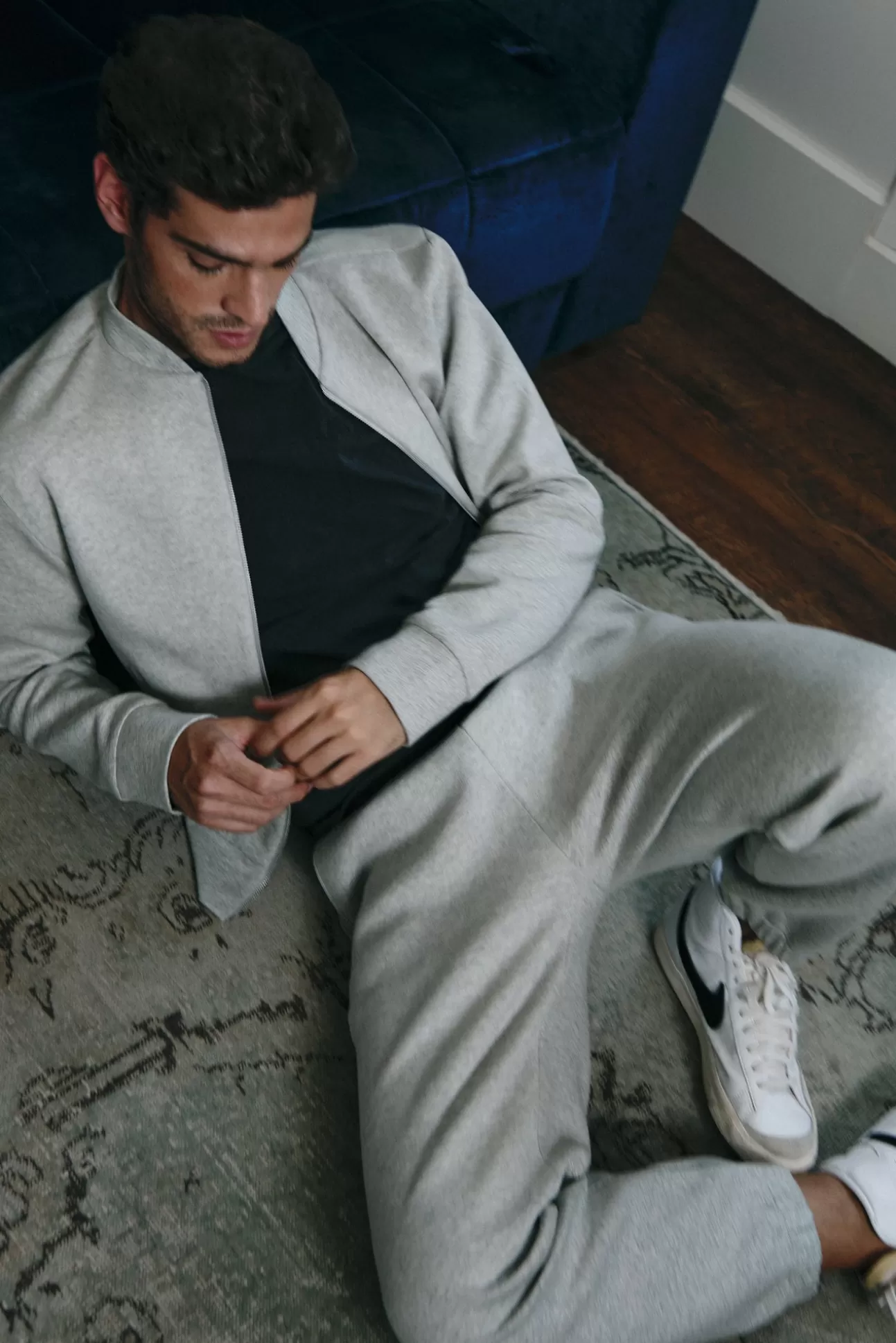 The Akala Studio Pantalones^Grey Neoprene Men Jogger