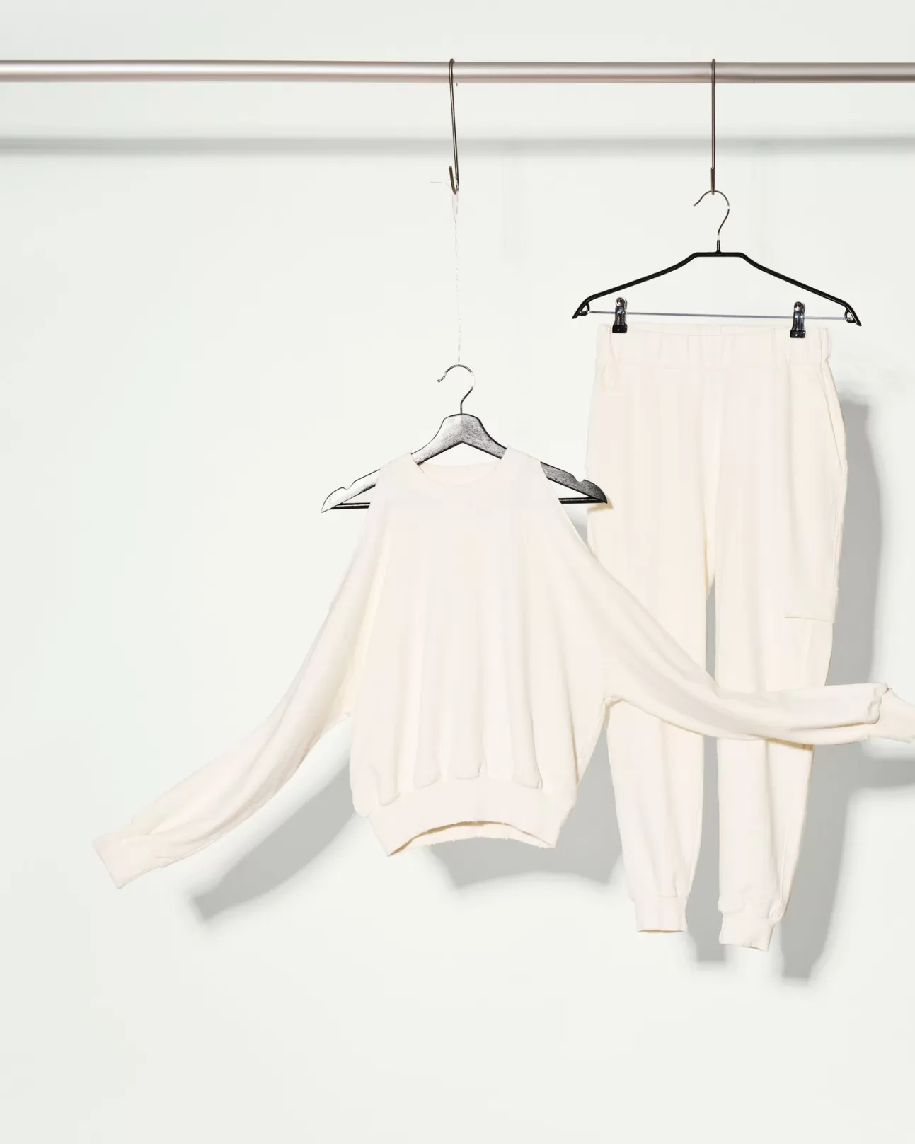 The Akala Studio Sweats^Milky White Cargo Set